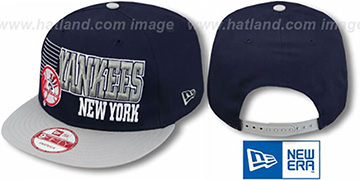 Yankees 2T BORDERLINE SNAPBACK Navy-Grey Hat by New Era