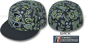 Yankees ALT COOP BANDANA Grey-Lime Fitted Hat by Twins