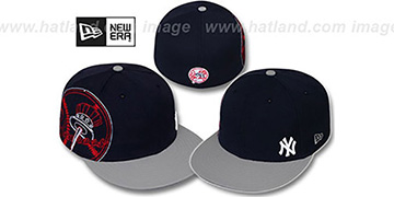 Yankees BIG-STITCH Navy-Grey Fitted Hat by New Era