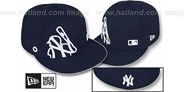 Yankees BIGGY FLAW MLB INSIDER Navy Fitted Hat by New Era