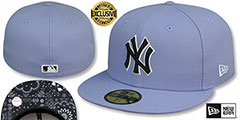 Yankees BLACKDANA BOTTOM Lavender Fitted Hat by New Era