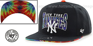 Yankees CANNED-HEAT SNAPBACK Black Hat by Twins 47 Brand