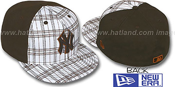 Yankees CHAINSAW White-Brown Fitted Hat by New Era