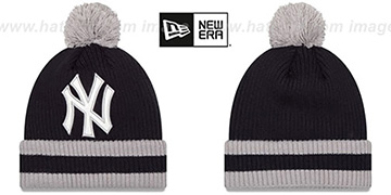 Yankees CHILLER FILLER BEANIE Navy-Grey by New Era