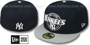 Yankees CIRCLE-CLOSER Navy-Grey Fitted Hat by New Era