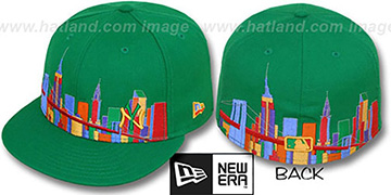 Yankees CITY DEEP-SKYLINE Green-Multi Fitted Hat by New Era