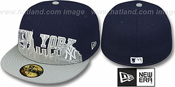 Yankees CITY-LINE Navy-Grey Fitted Hat by New Era