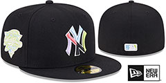 Yankees COLOR PACK SIDE-PATCH Black Fitted Hat by New Era