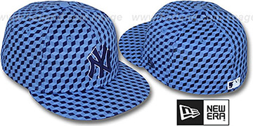 Yankees CUE-BERT Blue Fitted Hat by New Era