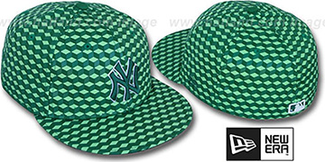 Yankees CUE-BERT Green Fitted Hat by New Era