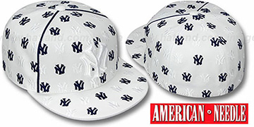 Yankees DICE ALL-OVER White Fitted Hat by American Needle