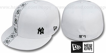 Yankees FLAWLESS CUBANO White-Black Fitted Hat by New Era