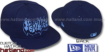 Yankees GRAFFITI Navy-Columbia Fitted Hat by New Era