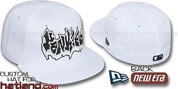 Yankees GRAFFITI White-Black Fitted Hat by New Era