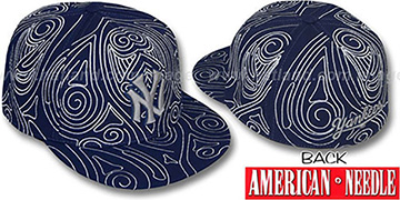 Yankees HENNA TATTOO Navy-Grey Fitted Hat by American Needle