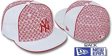 Yankees LOS-LOGOS White-Red Fitted Hat by New Era