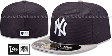 Yankees MLB DIAMOND ERA 59FIFTY Navy-Grey BP Hat by New Era