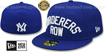 Yankees MURDERERS ROW Royal Fitted Hat by New Era