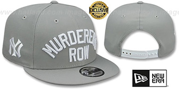 Yankees MURDERERS ROW SNAPBACK Light Grey Hat by New Era