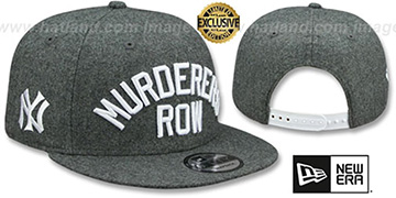 Yankees MURDERERS ROW SNAPBACK Melton Grey Hat by New Era