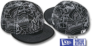 Yankees PUFFY REMIX Black-White Fitted Hat by New Era