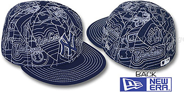 Yankees PUFFY REMIX Navy-White Fitted Hat by New Era