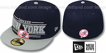 Yankees RETRO-SMOOTH Navy-Grey Fitted Hat by New Era