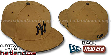 Yankees RUGGED CANVAS Fitted Hat by New Era - camel