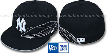 Yankees RUNNING JETSTREAM Navy Fitted Hat by New Era