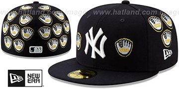 Yankees SPIKE LEE GOLD-GLOVES Navy Fitted Hat by New Era