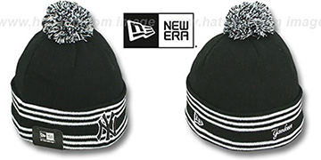 Yankees SPORT-KNIT Black-Black Beanie Hat by New Era