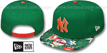 Yankees SUNSHINE BLOOM SNAPBACK Green-Multi Hat by New Era