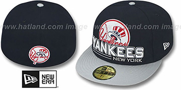 Yankees TECH MARK Navy-Grey Fitted Hat by New Era