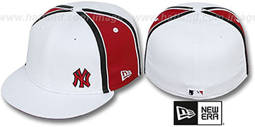 Yankees WILLIAM-III FLAWLESS White-Red Fitted Hat by New Era