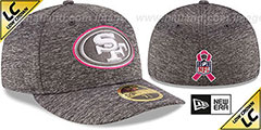 49ers 2016 LOW-CROWN BCA Grey Fitted Hat by New Era - 2nd View