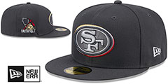 49ers 2024 ONSTAGE NFL DRAFT Grey Fitted Hat by New Era - 2nd View