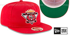 49ers BAY AREA BACK2BACK SNAPBACK Red Hat by New Era - 2nd View