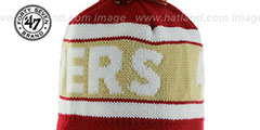 49ers CRANBROOK Knit Beanie Hat by Twins 47 Brand - 2nd View