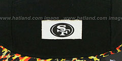 49ers LEOPARD CAMPER STRAPBACK Black Hat by New Era - 2nd View