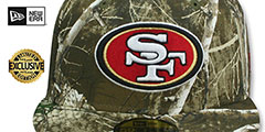 49ers NFL TEAM-BASIC Realtree Camo Fitted Hat by New Era - 2nd View