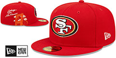 49ers SIDE-CITY ICON Red Hat by New Era - 2nd View