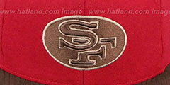 49ers TC-BROWN SUEDE STRAPBACK Hat Mitchell and Ness - 2nd View