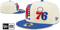 76ers 2022 NBA DOUBLE WHAMMY DRAFT SNAPBACK Hat by New Era - 2nd View