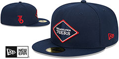 76ers 23-24 ALTERNATE CITY-EDITION Fitted Hat by New Era - 2nd View