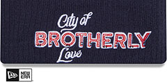 76ers 23-24 CITY-EDITION Knit Beanie Hat by New Era - 2nd View