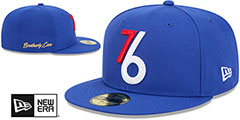 76ers 24-25 ALTERNATE CITY-EDITION Fitted Hat by New Era - 2nd View