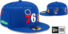 76ers CITY TRANSIT Royal Fitted Hat by New Era - 2nd View