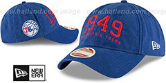 76ers ESTABLISHED YEAR STRAPBACK Royal Hat by New Era - 2nd View