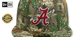 Alabama NCAA TEAM-BASIC Realtree Camo Fitted Hat by New Era - 2nd View