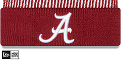 Alabama STRIPED Knit Beanie Hat by New Era - 2nd View